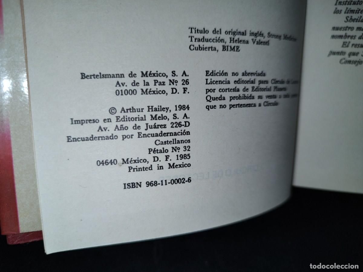 Libros de segunda mano: 43- MEDICINA PELIGROSA - ARTHUR HAILEY - Foto 4
