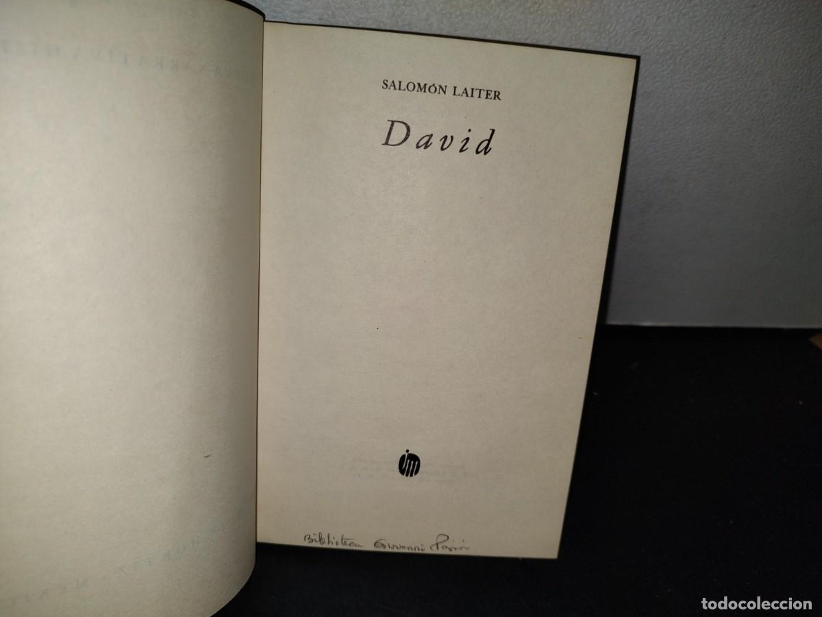 Libros de segunda mano: 43- DAVID - SALOM&Oacute;N LAITER - PRIMERA EDICI&Oacute;N 1976 - Foto 4