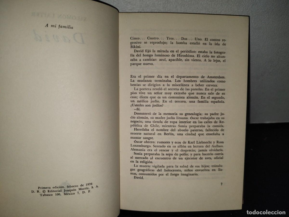 Libros de segunda mano: 43- DAVID - SALOM&Oacute;N LAITER - PRIMERA EDICI&Oacute;N 1976 - Foto 5