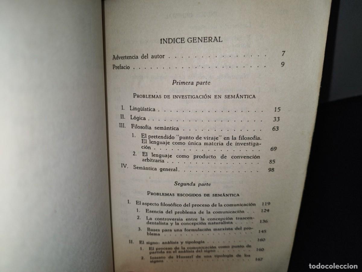 Libros de segunda mano: 43- INTRODUCCI&Oacute;N A LA SEM&Aacute;NTICA - ADAM SCHAFF - Foto 7