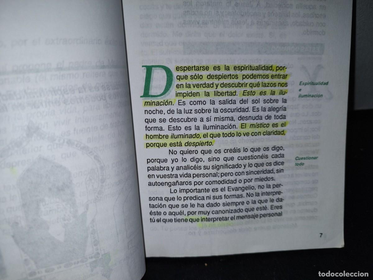 Libros de segunda mano: 43- AUTOLIBERACI&Oacute;N INTERIOR - ANTHONY DE MELLO - Foto 6