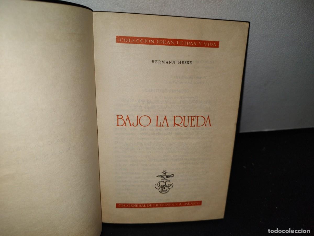 Libros de segunda mano: 43- BAJO LA RUEDA - HERMAN HESSE - Foto 3