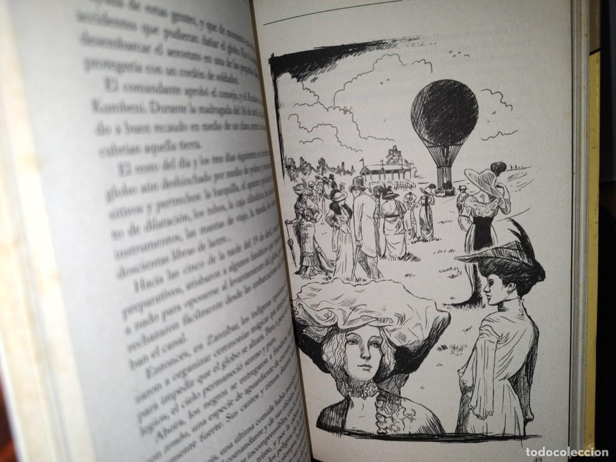 Libros de segunda mano: 43- CINCO SEMANAS EN GLOBO - JULIO VERNE - Foto 4