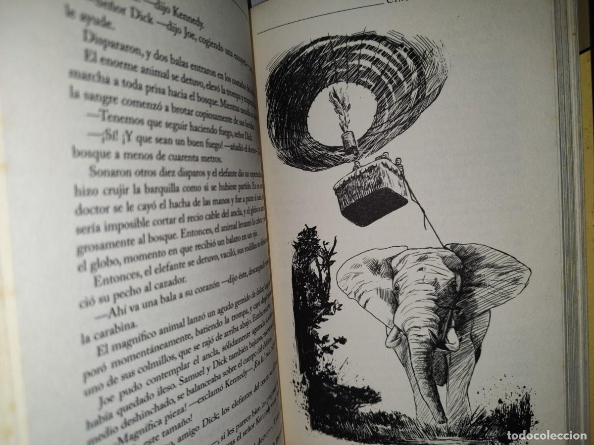 Libros de segunda mano: 43- CINCO SEMANAS EN GLOBO - JULIO VERNE - Foto 5