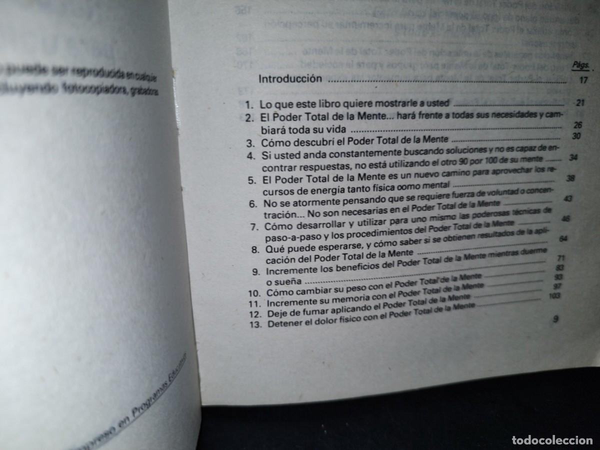 Libros de segunda mano: 44- EL PODER TOTAL DE LA MENTE - DR. DONALD L. WILSON - Foto 3