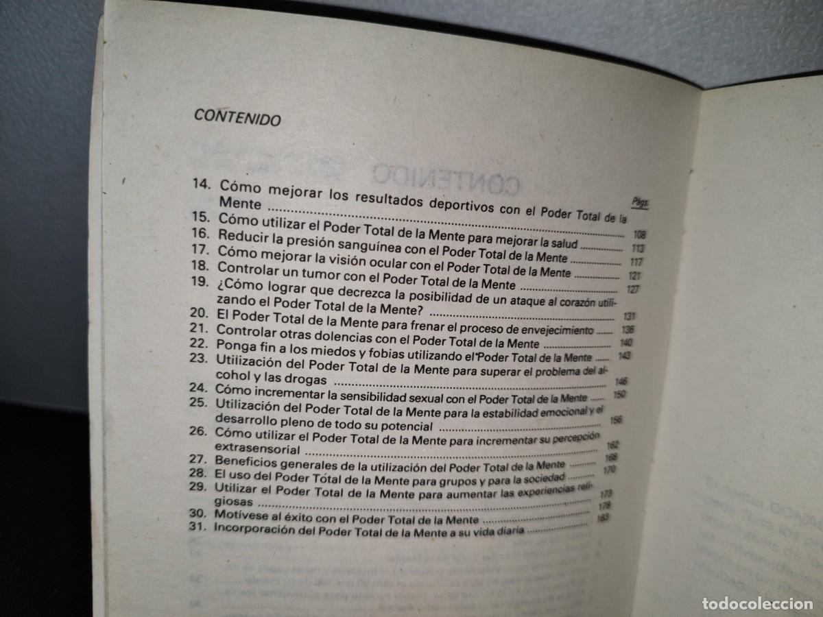 Libros de segunda mano: 44- EL PODER TOTAL DE LA MENTE - DR. DONALD L. WILSON - Foto 4