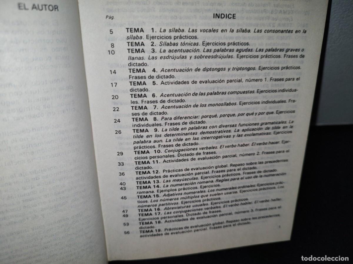 Libros de segunda mano: 44- ORTOGRAF&Iacute;A. REGLAS Y EJERCICIOS - JUAN LUIS FUENTES - Foto 5
