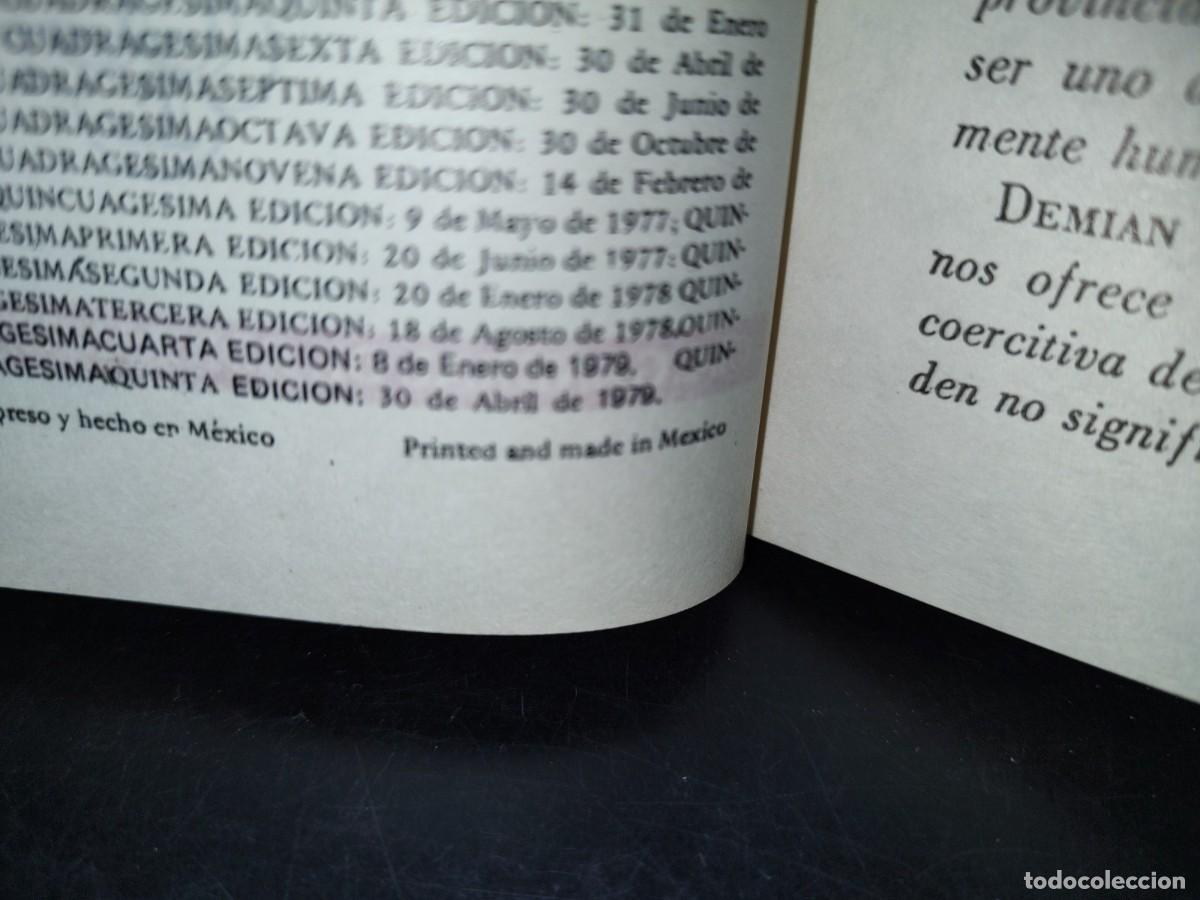 Libros de segunda mano: 44- DEMIAN - HERMANN HESSE - 1979 - Foto 4