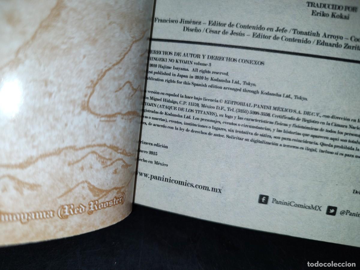 Libros de segunda mano: 44- ATAQUE DE LOS TITANES 3 - HAJIME ISAYAMA - Foto 3