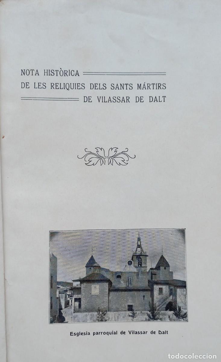Libros de segunda mano: Notes hist&ograve;riques J. Mas - Vilassar de Dalt, Montcada - A&ntilde;o 1910 - Foto 2