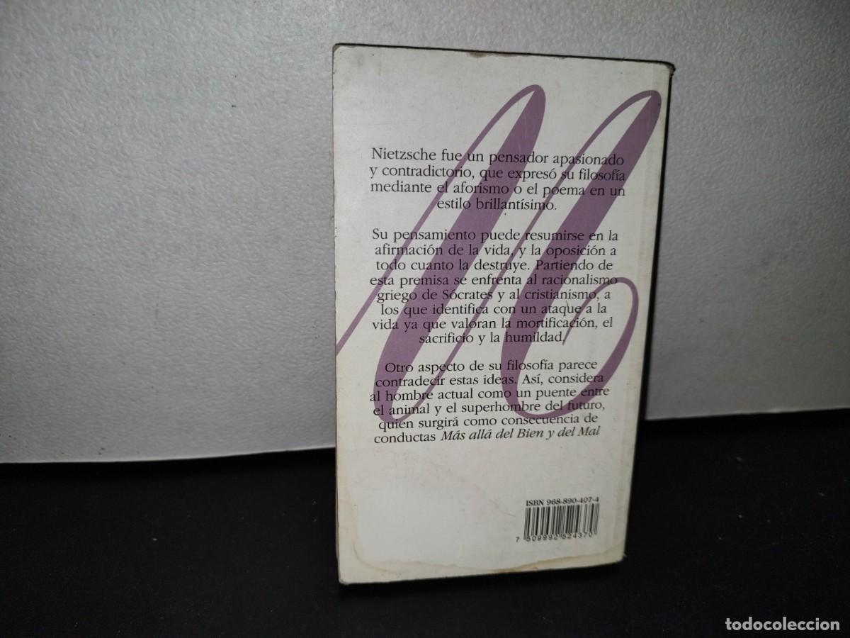 Libros de segunda mano: 45- M&Aacute;S ALL&Aacute; DEL BIEN Y DEL MAL - FRIEDRICH NIETZSCHE - Foto 3