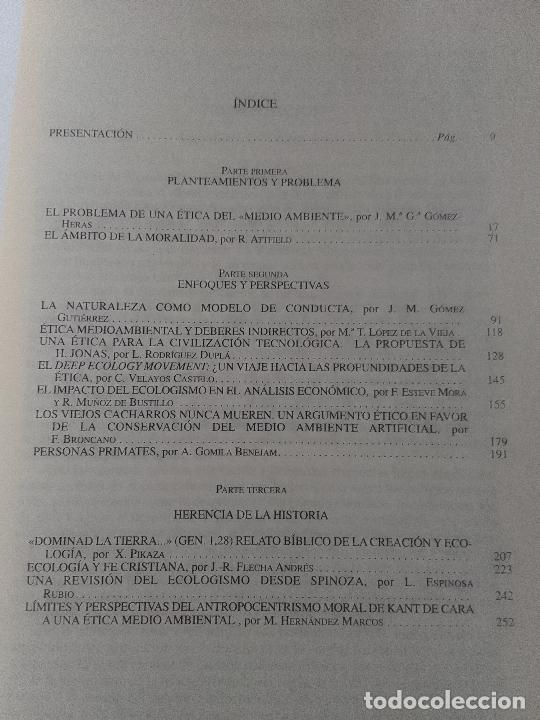 Libros de segunda mano: VV.AA.: &Eacute;tica del medio ambiente. Problema, perspectivas, historia - Foto 2
