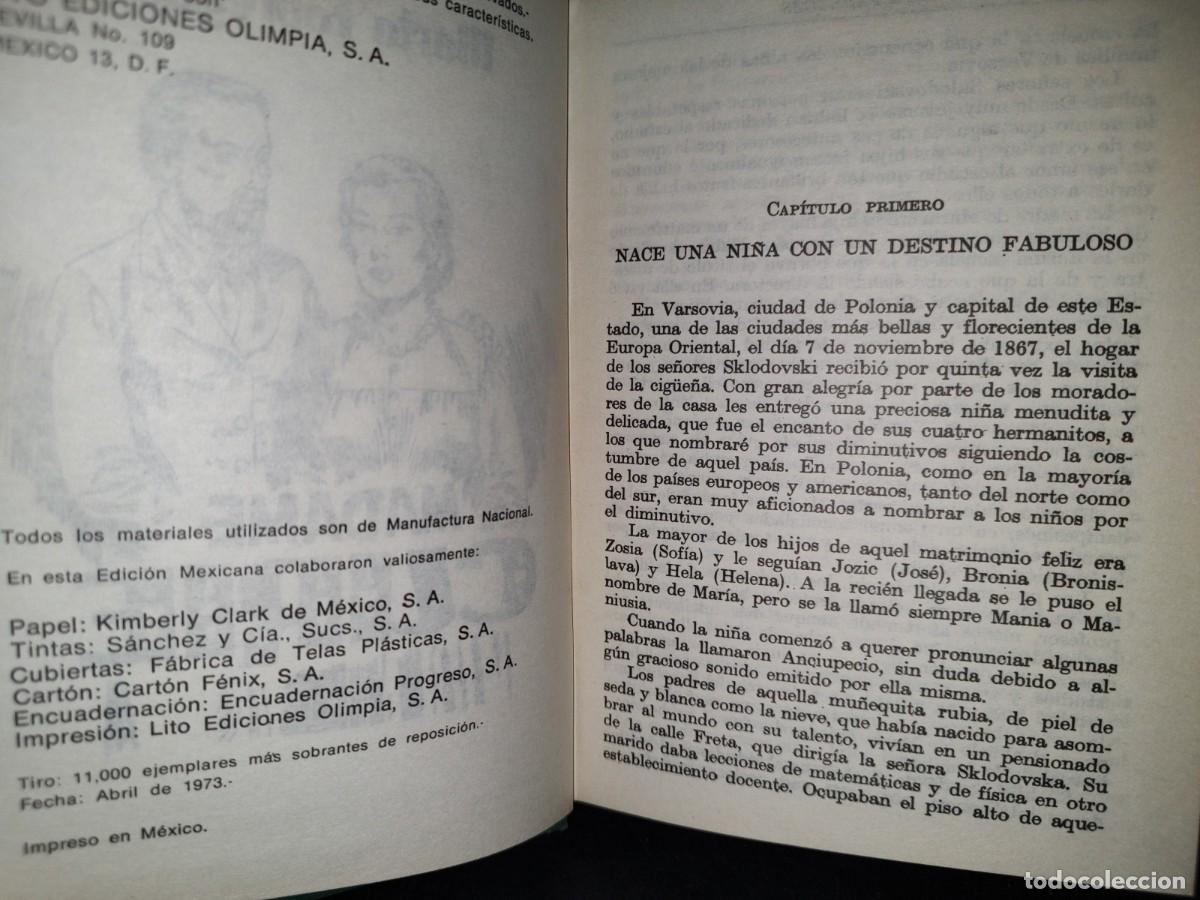 Libros de segunda mano: 45- MADAME CURIE - MARTA F&Aacute;BREGAS - Foto 4