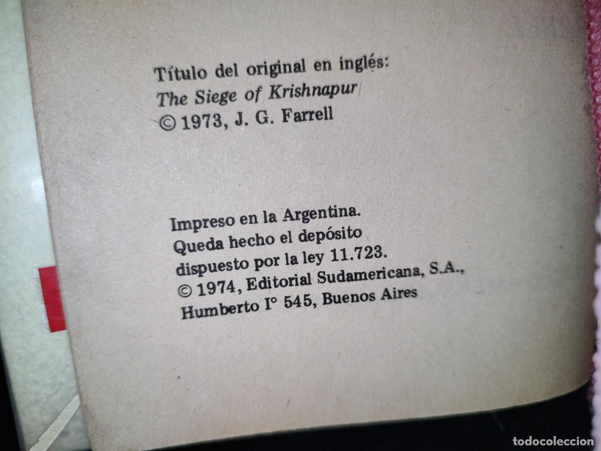 Libros de segunda mano: 45- EL SITIO DE KRISHNAPUR - J. G. FARRELL - 19784 - Foto 4