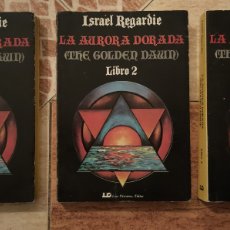Libros de segunda mano: LA AURORA DORADA 1, 2 Y 3 - ISRAEL REGARDIE - LUIS CÁRCAMO 1986 - BUEN ESTADO GENERAL