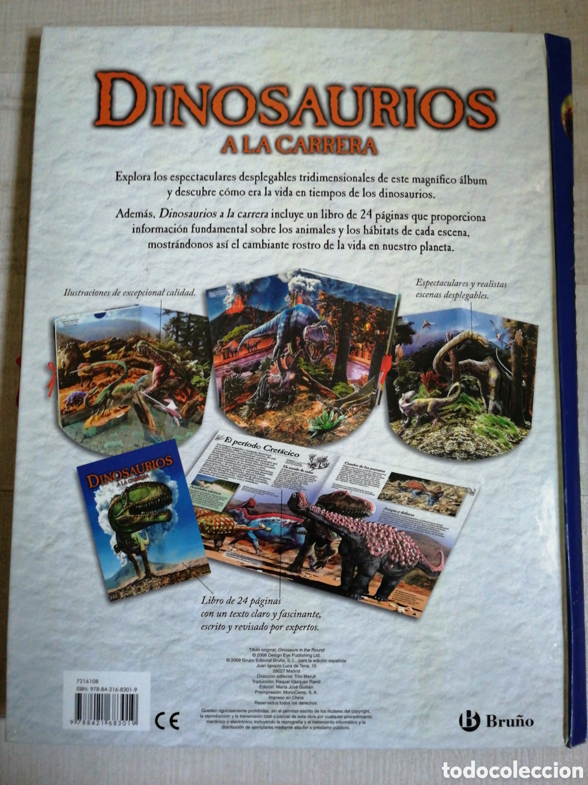 Libros de segunda mano: Dinosaurios a la carrera Ed. Bru&ntilde;o - Foto 2