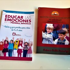 Libros de segunda mano: LIBRO EDUCAR EMOCIONES + LA INTELIGENCIA EMOCIONAL DE LOS HIJOS - 22 X 14.CM. Lote 376244614