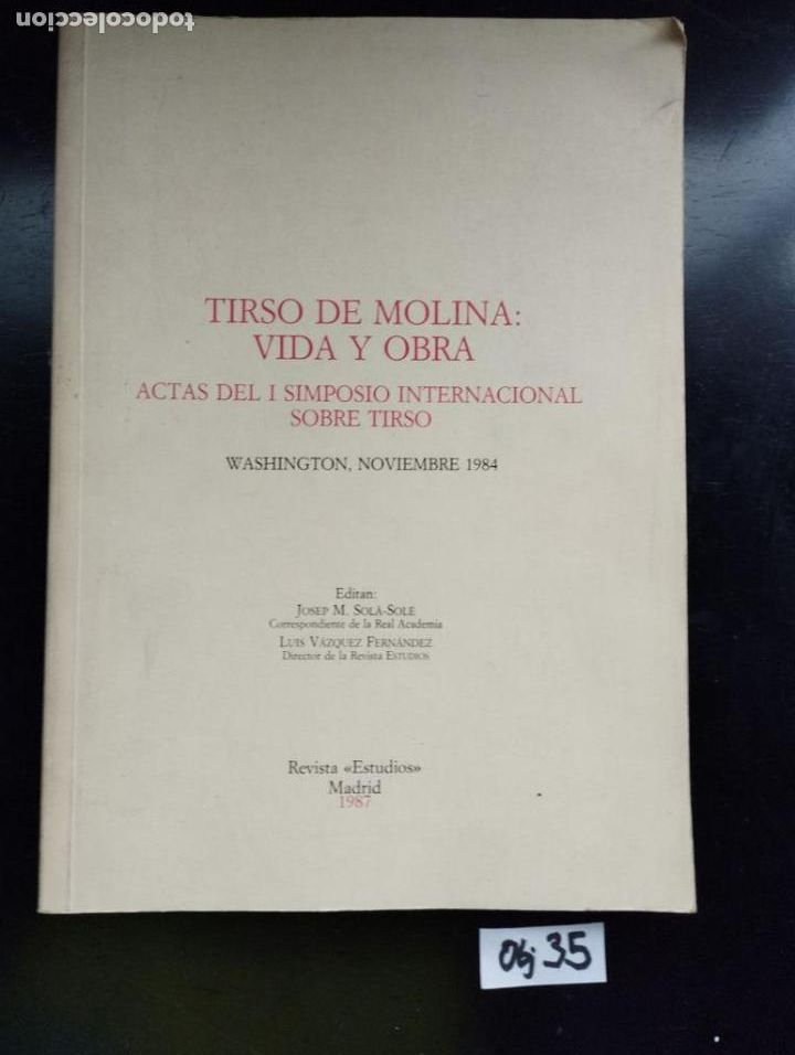 Libros de segunda mano: Tirso de Molina: vida y obra - Foto 1