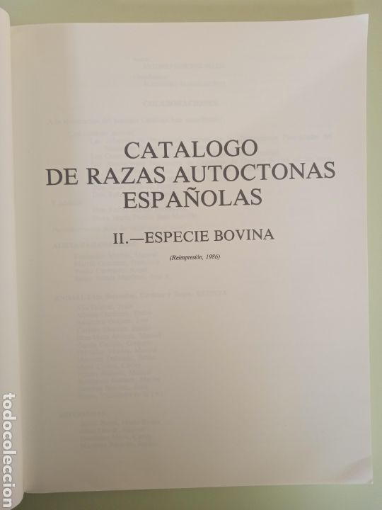 Libros de segunda mano: Cat&aacute;logo de razas aut&oacute;ctonas espa&ntilde;olas ll- Especie bovina. - Foto 2