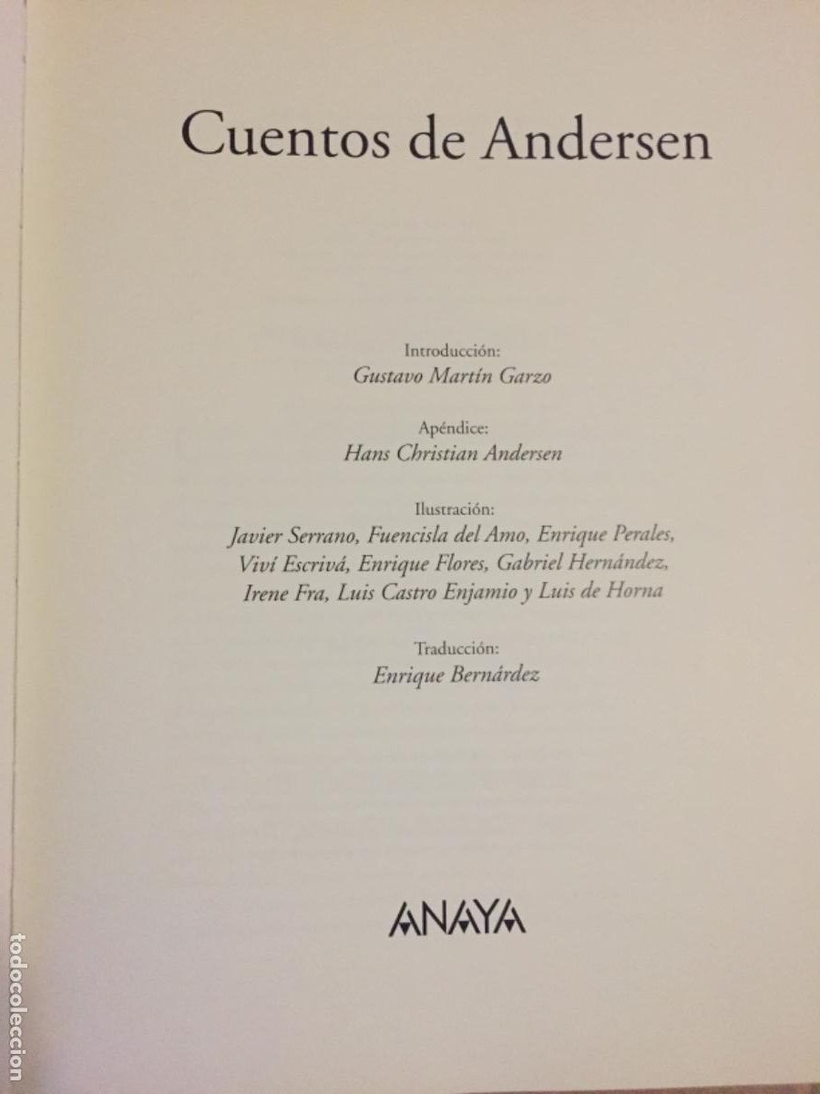 Libros de segunda mano: CUENTOS DE ANDERSEN. EDITORIAL ANAYA - Foto 9