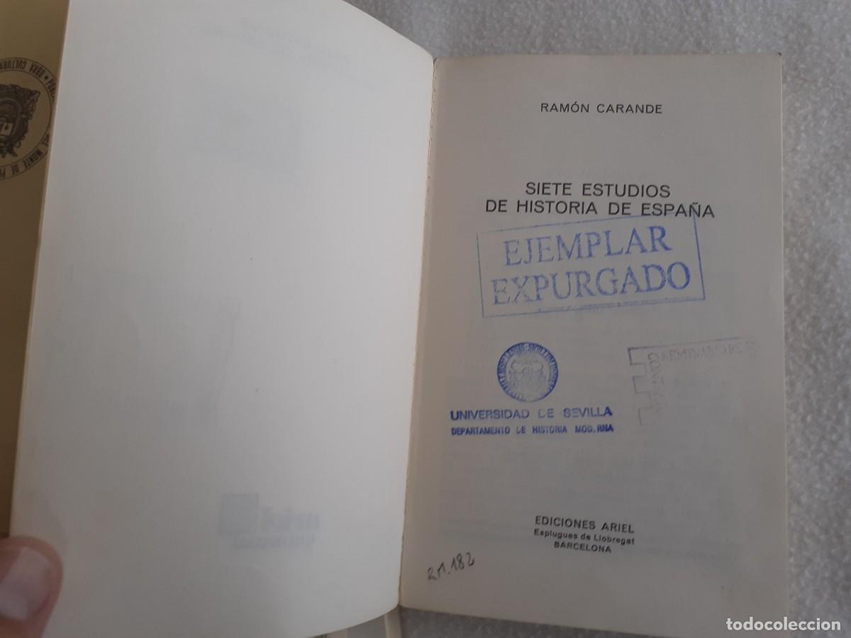 Libros de segunda mano: Estudios de historia de Espa&ntilde;a - Carande, Ramon - Foto 5