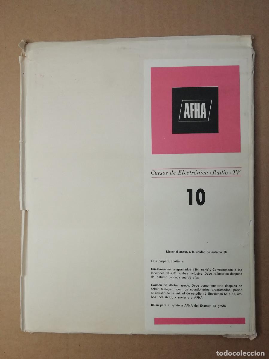 Libros de segunda mano: CUESTIONARIOS PROGRAMADOS ELECTRONICA + RADIO + TV - SERIE 10&ordf; - AFHA A&Ntilde;OS 60