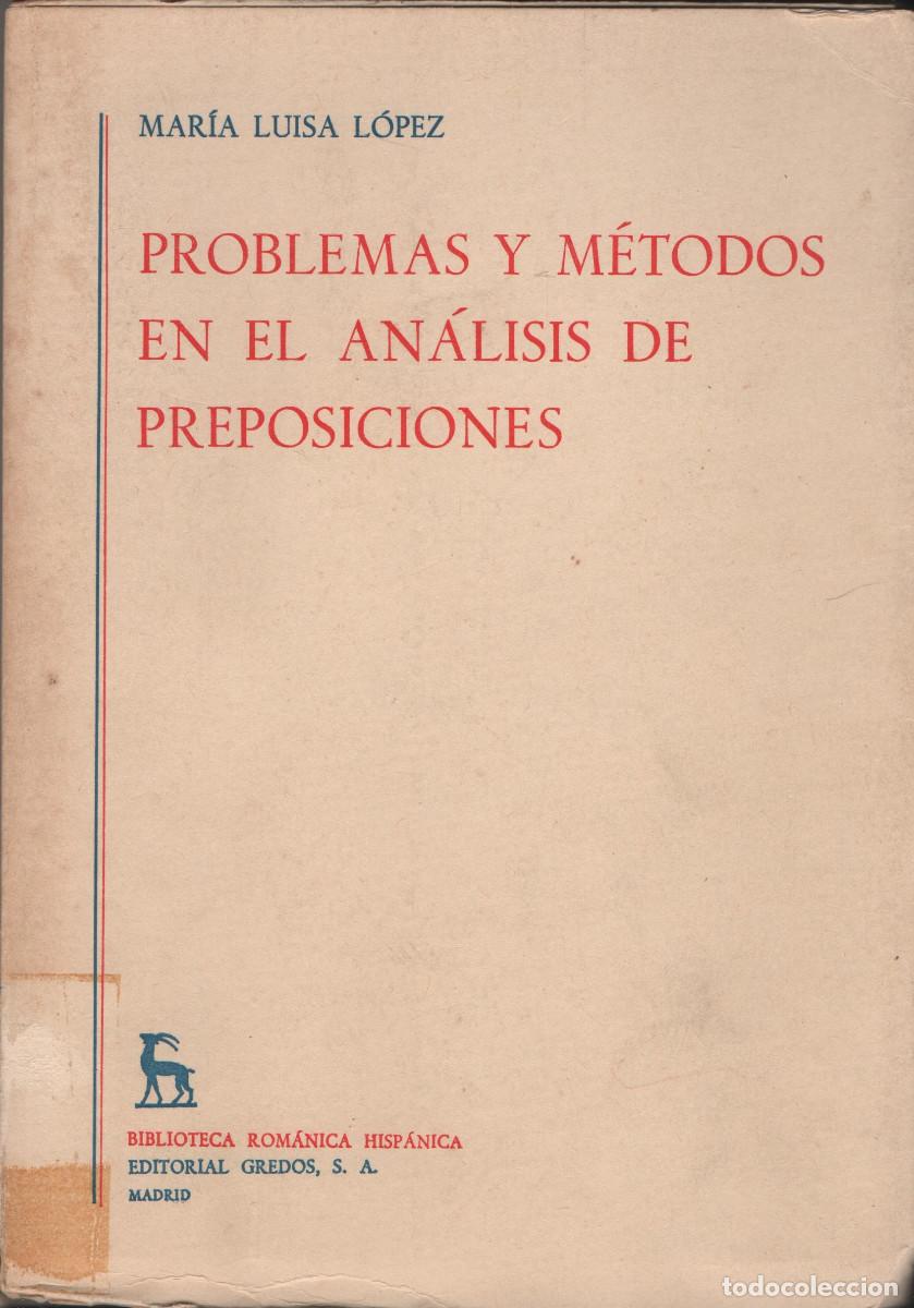 Problemas y métodos en el análisis de preposiciones 