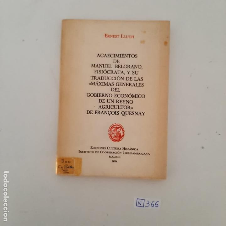 Libros de segunda mano: Acaecimientos de Manuel Belgrano - Foto 1