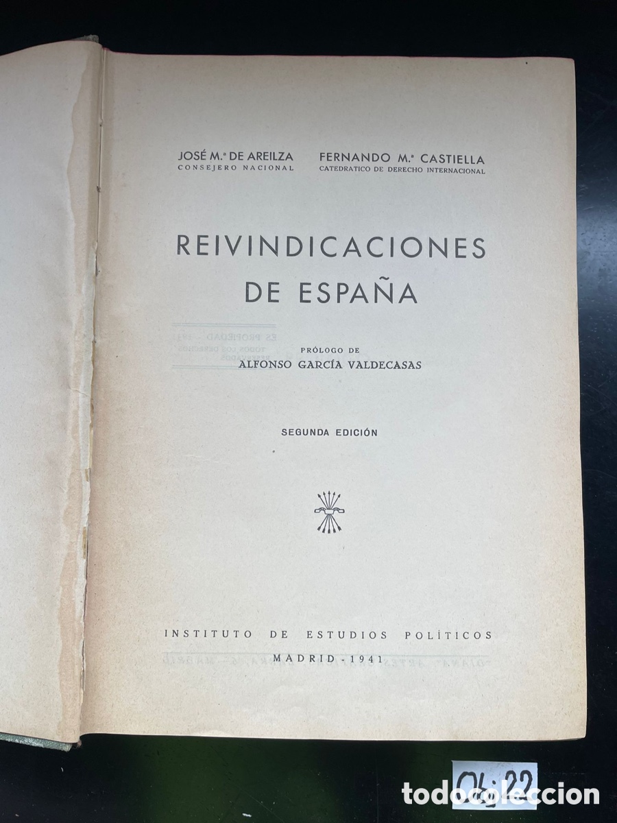 Libros de segunda mano: Revindicaciones de Espa&ntilde;a - Foto 2