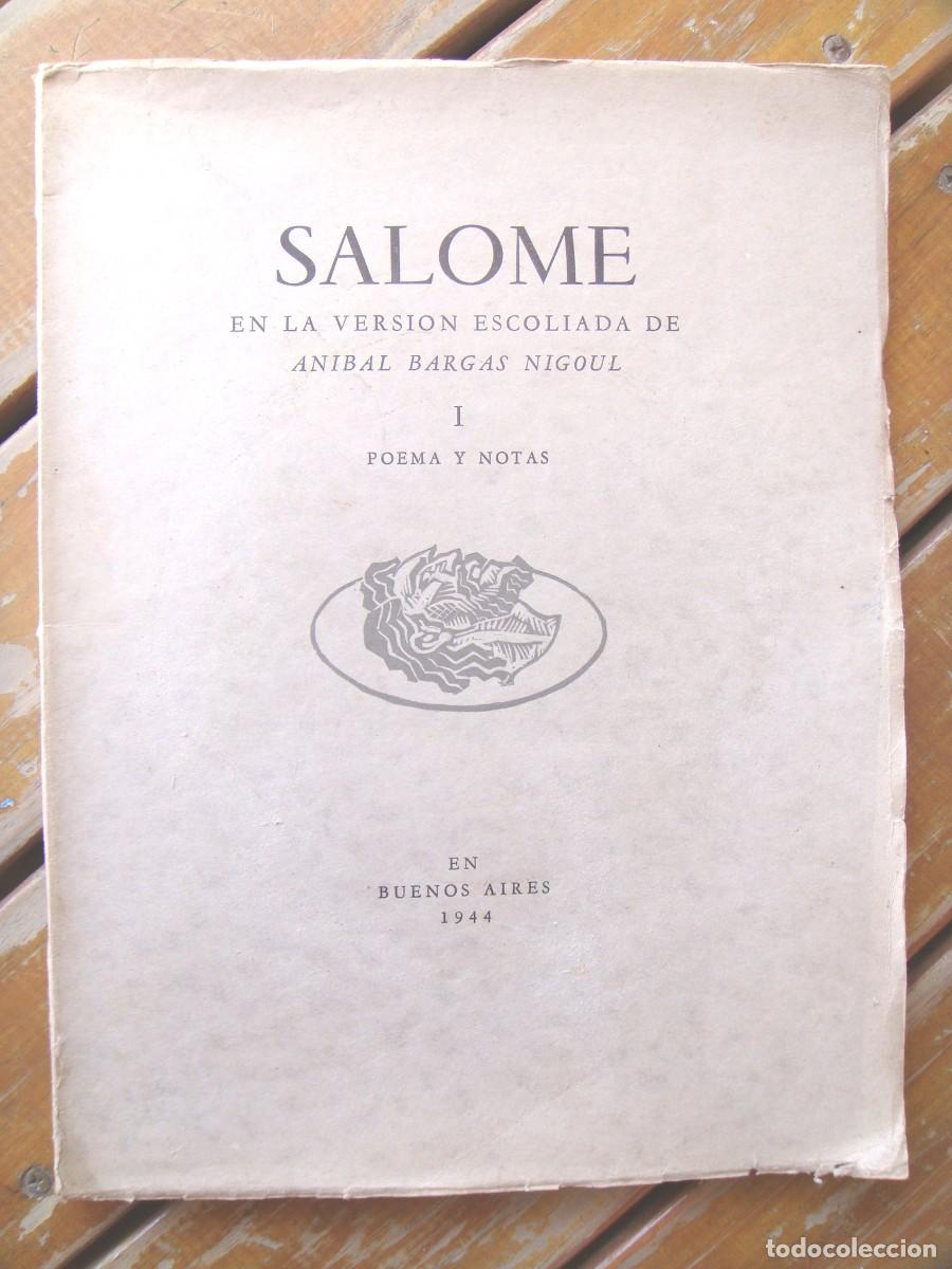 Libros de segunda mano: Oscar Wilde: SALOME. Ra&uacute;l Veroni Francisco Colombo - Foto 1