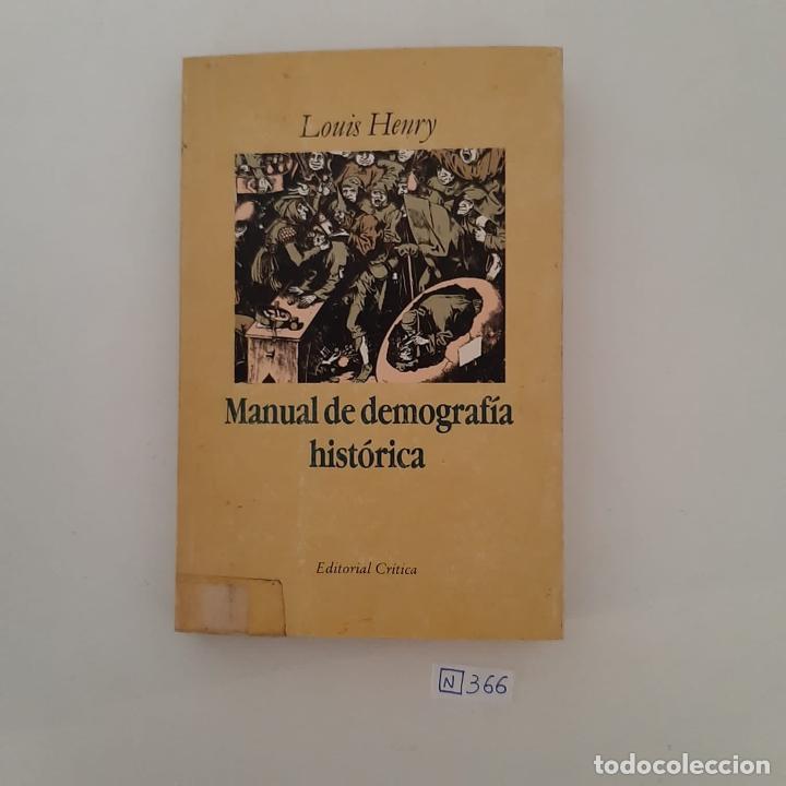Libros de segunda mano: Manual de Demograf&iacute;a hist&oacute;rica - Foto 1