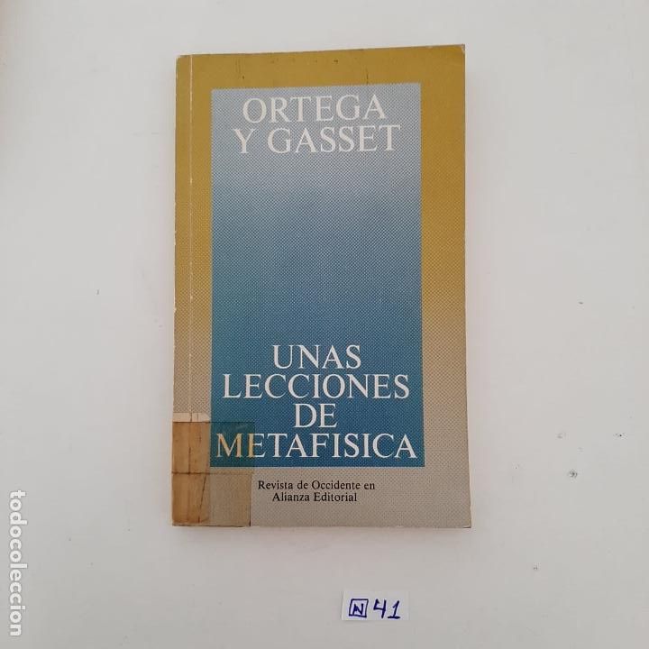 Libros de segunda mano: Unas lecciones de Metaf&iacute;sica - Foto 1