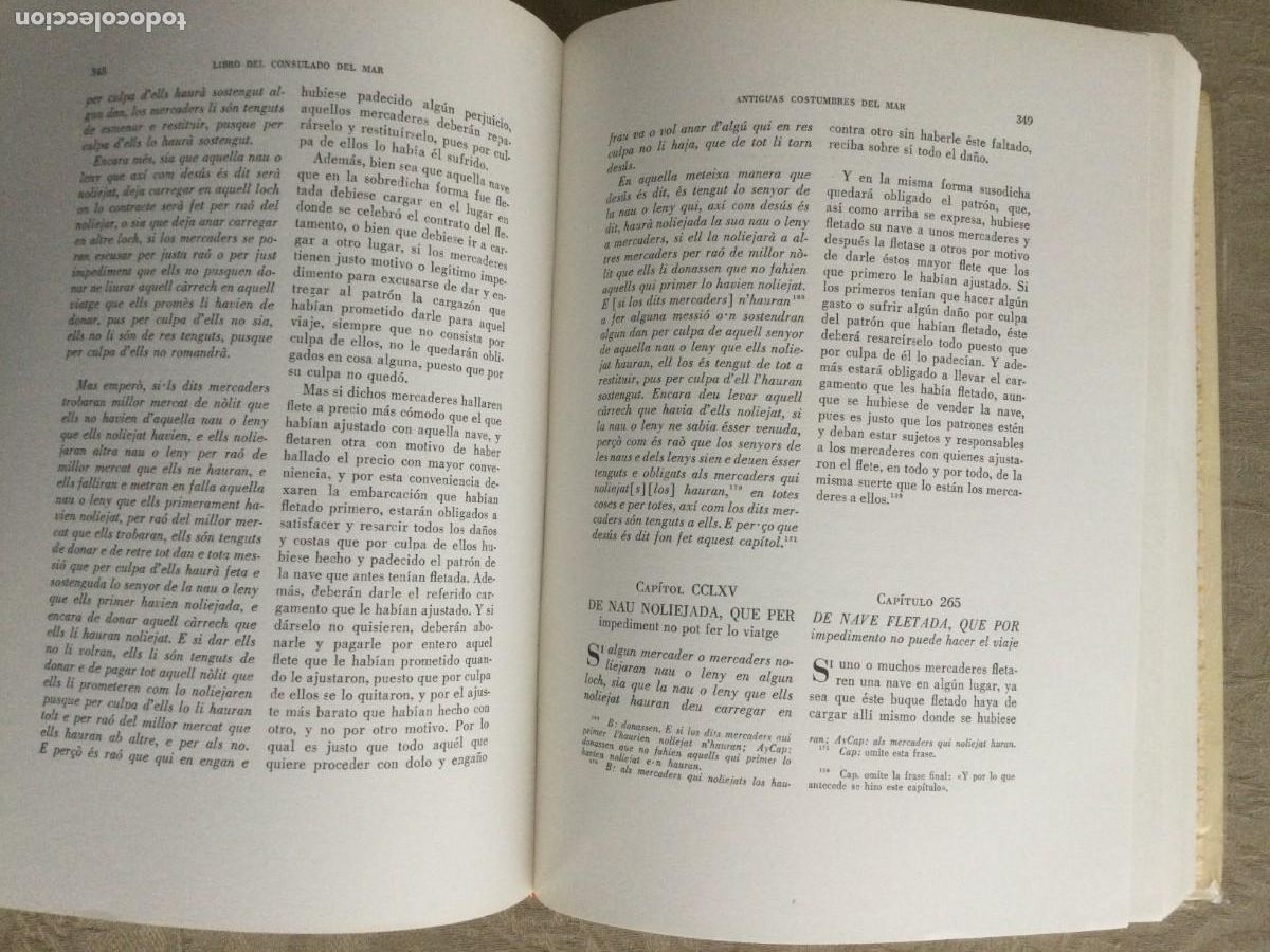 Libros de segunda mano: Libro del Consulado del Mar. Ed. del texto original catal&aacute;n y trad. castellana de A. de Capmany. - Foto 3