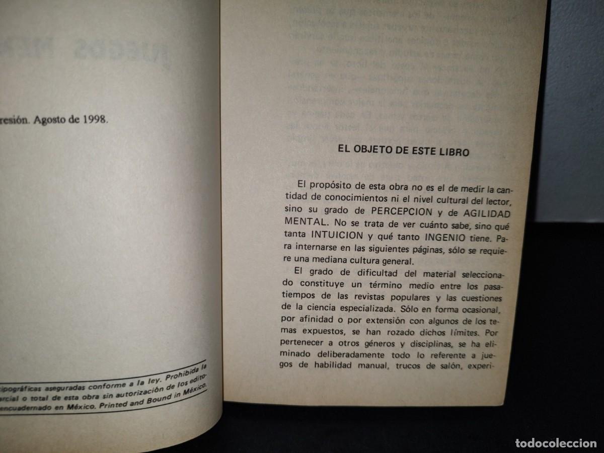 Libros de segunda mano: 46- JUEGOS MENTALES - ANTONIO LAMAR - Foto 3