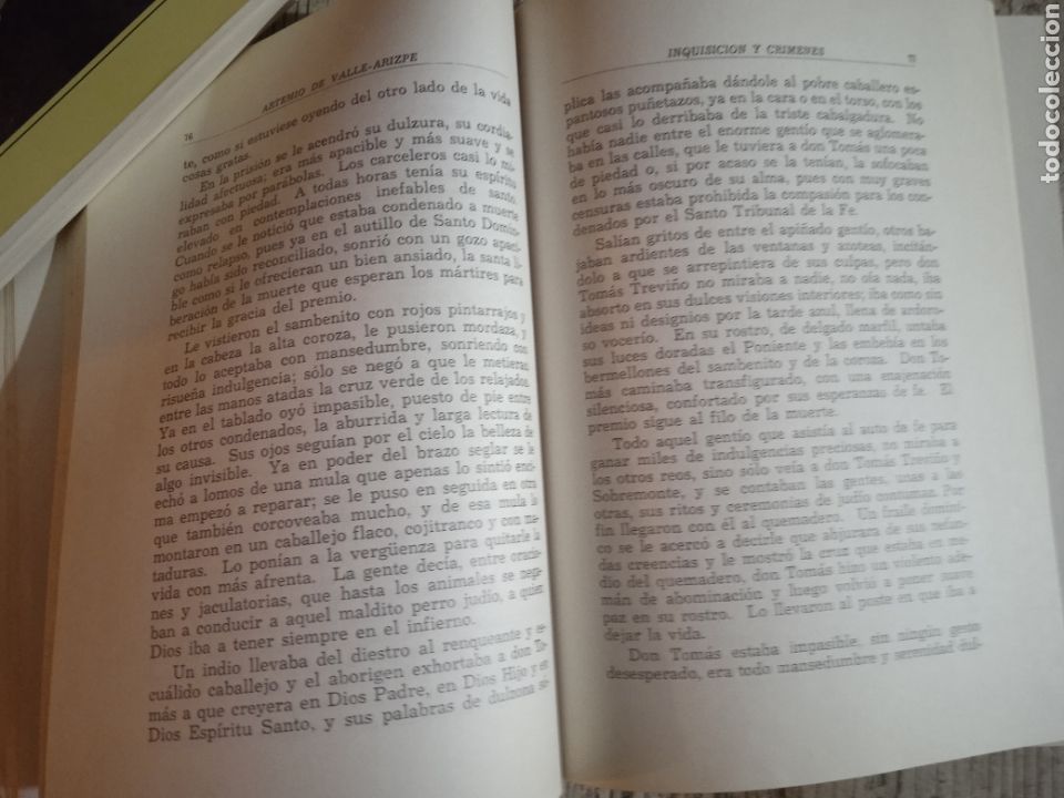 Libros de segunda mano: Inquisici&oacute;n y Cr&iacute;menes. Artemio de Valle-Arizpe. - Foto 8