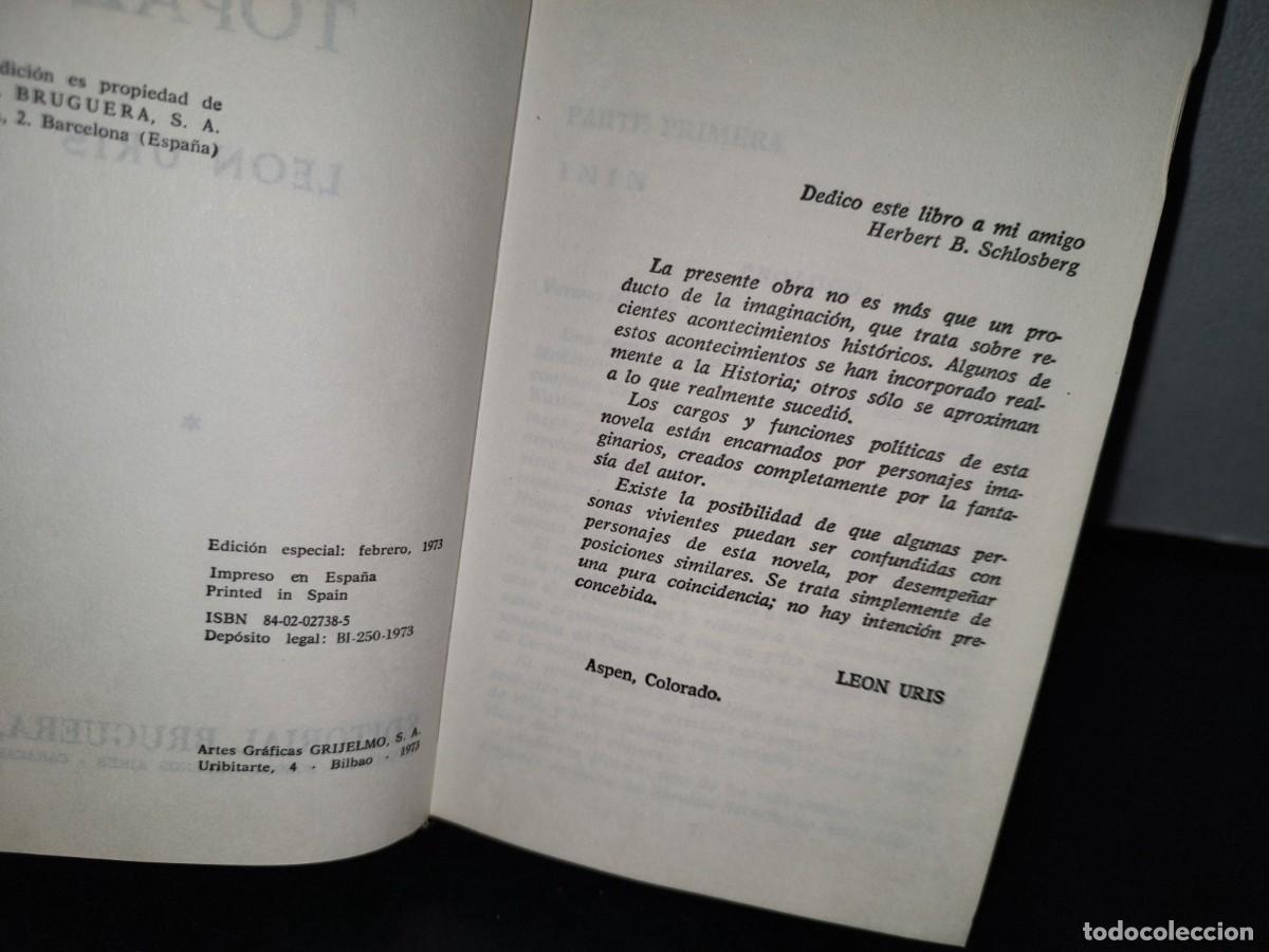 Libros de segunda mano: 46- TOPAZ - LE&Oacute;N URIS - Foto 4