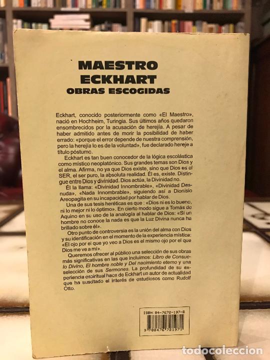 Libros de segunda mano: Maestro Eckhart. Obras escogidas. - Foto 2