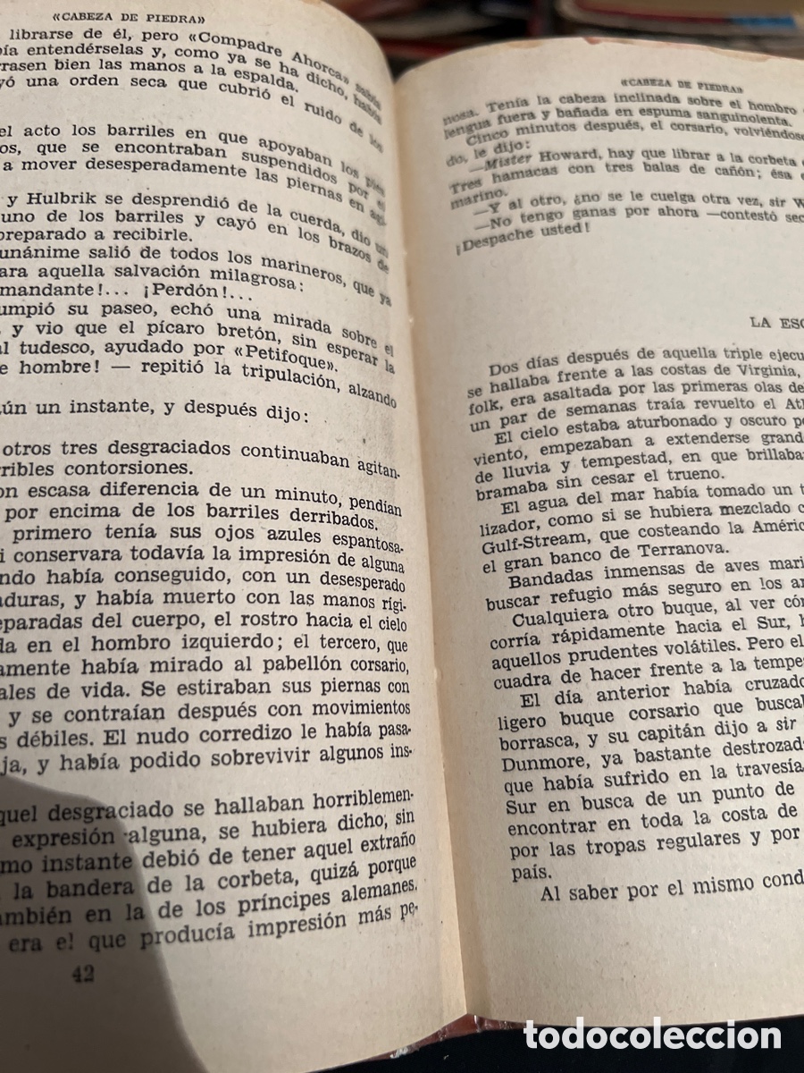 Libros de segunda mano: SALGARI .CABEZA DE PIEDRA 1961 - Foto 3