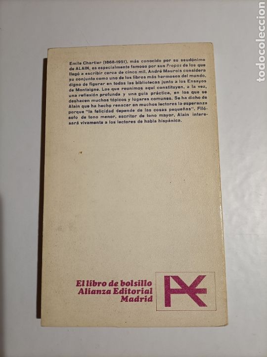 Libros de segunda mano: Alain. Sobre la felicidad - Foto 4
