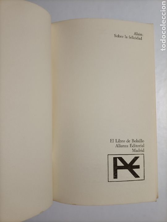 Libros de segunda mano: Alain. Sobre la felicidad - Foto 5
