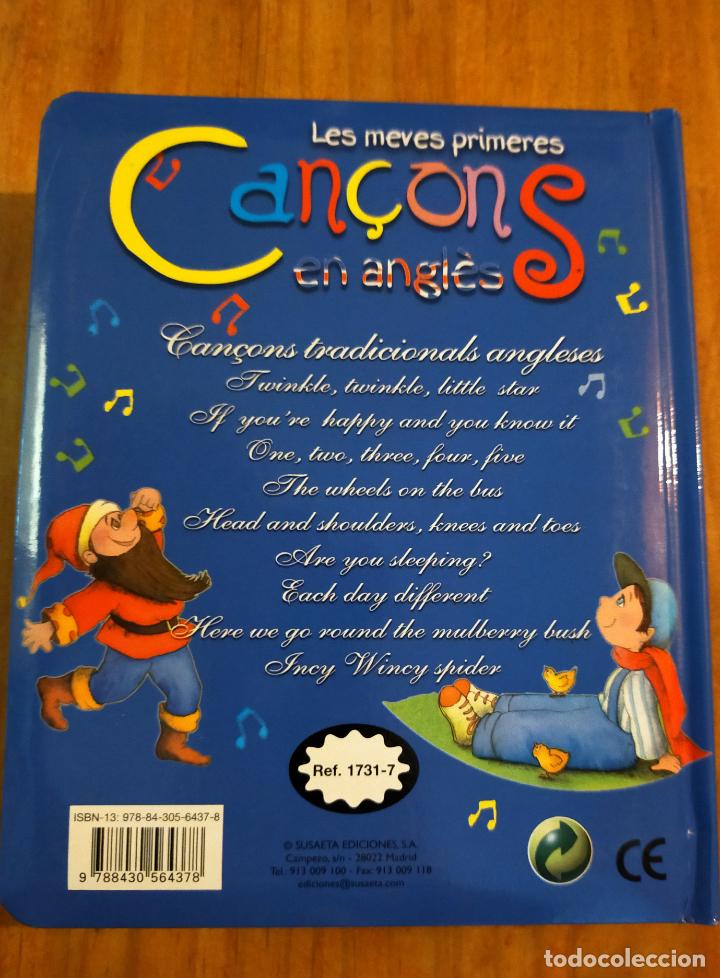 Libros de segunda mano: LES MEVAS PRIMERES CAN&Ccedil;ONS EN ANGLES - CATALA CON CD - Foto 2