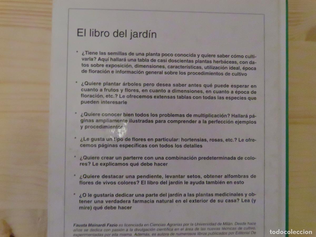Libros de segunda mano: El libro del Jardin Fausta Mainardi Tapa Dura - Foto 2