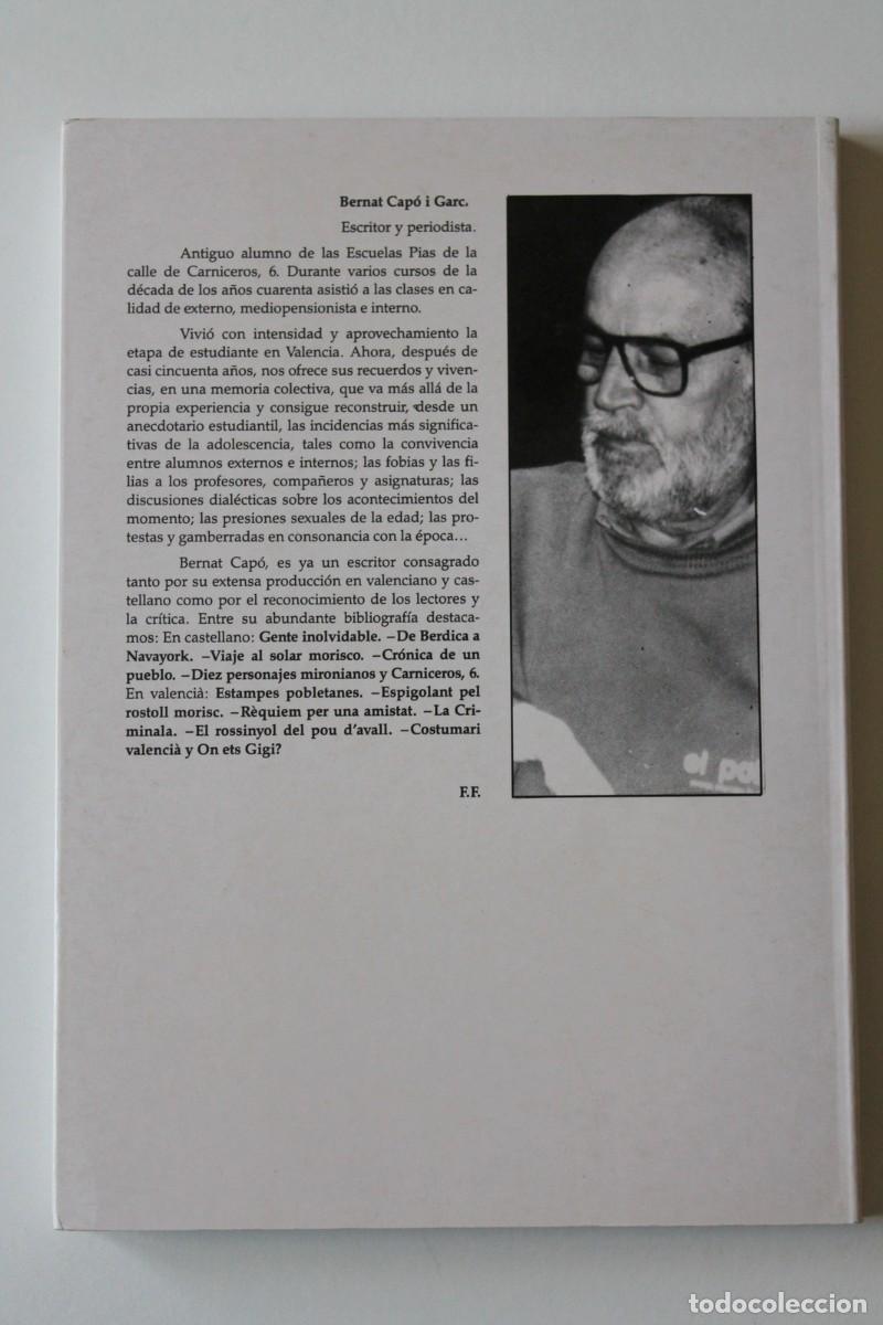 Libros de segunda mano: Bernat Cap&oacute; - Carniceros, 6. Memoria colectiva - Foto 3