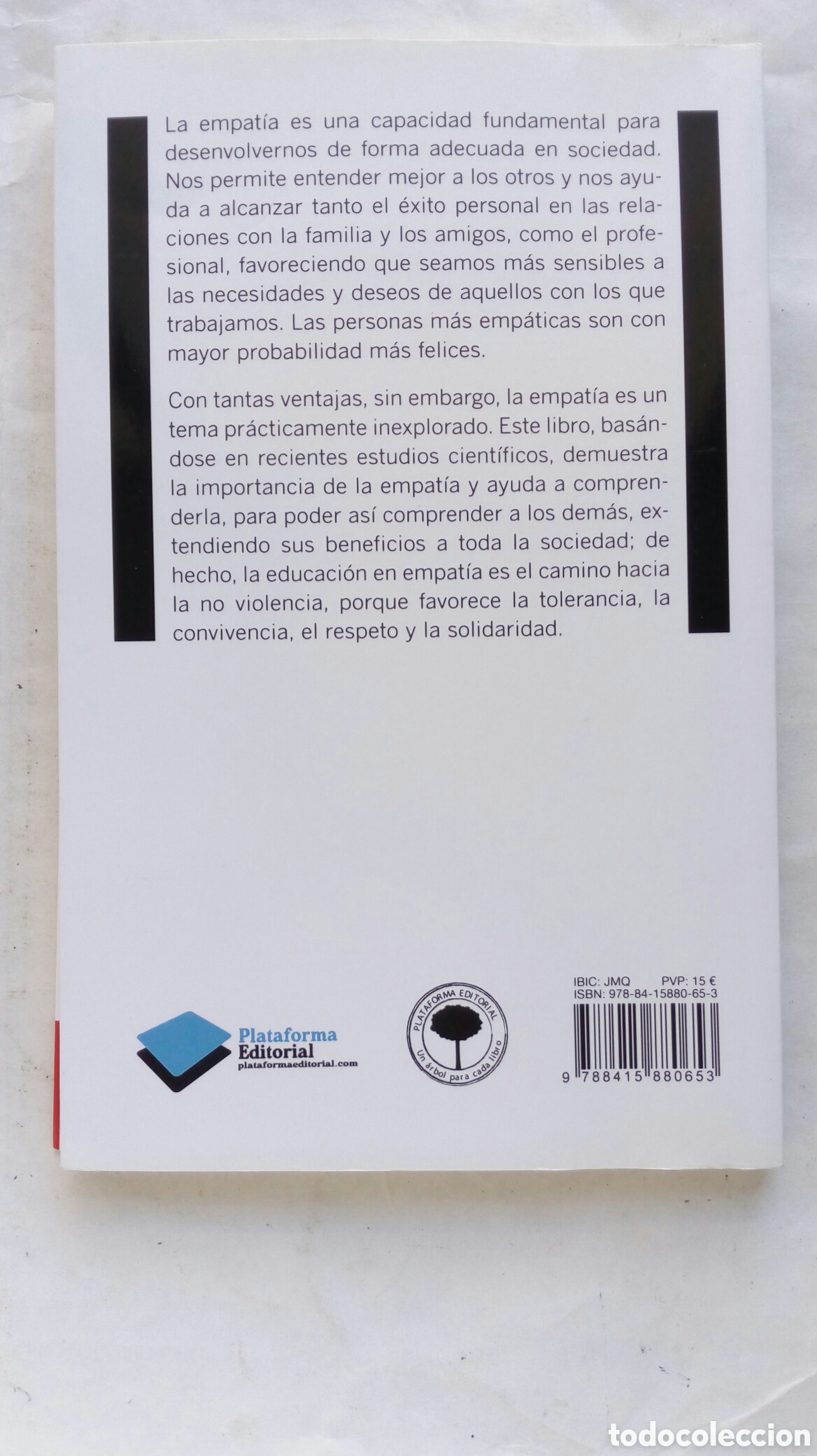 Libros de segunda mano: La empat&iacute;a. Luis Moya Albiol. - Foto 2
