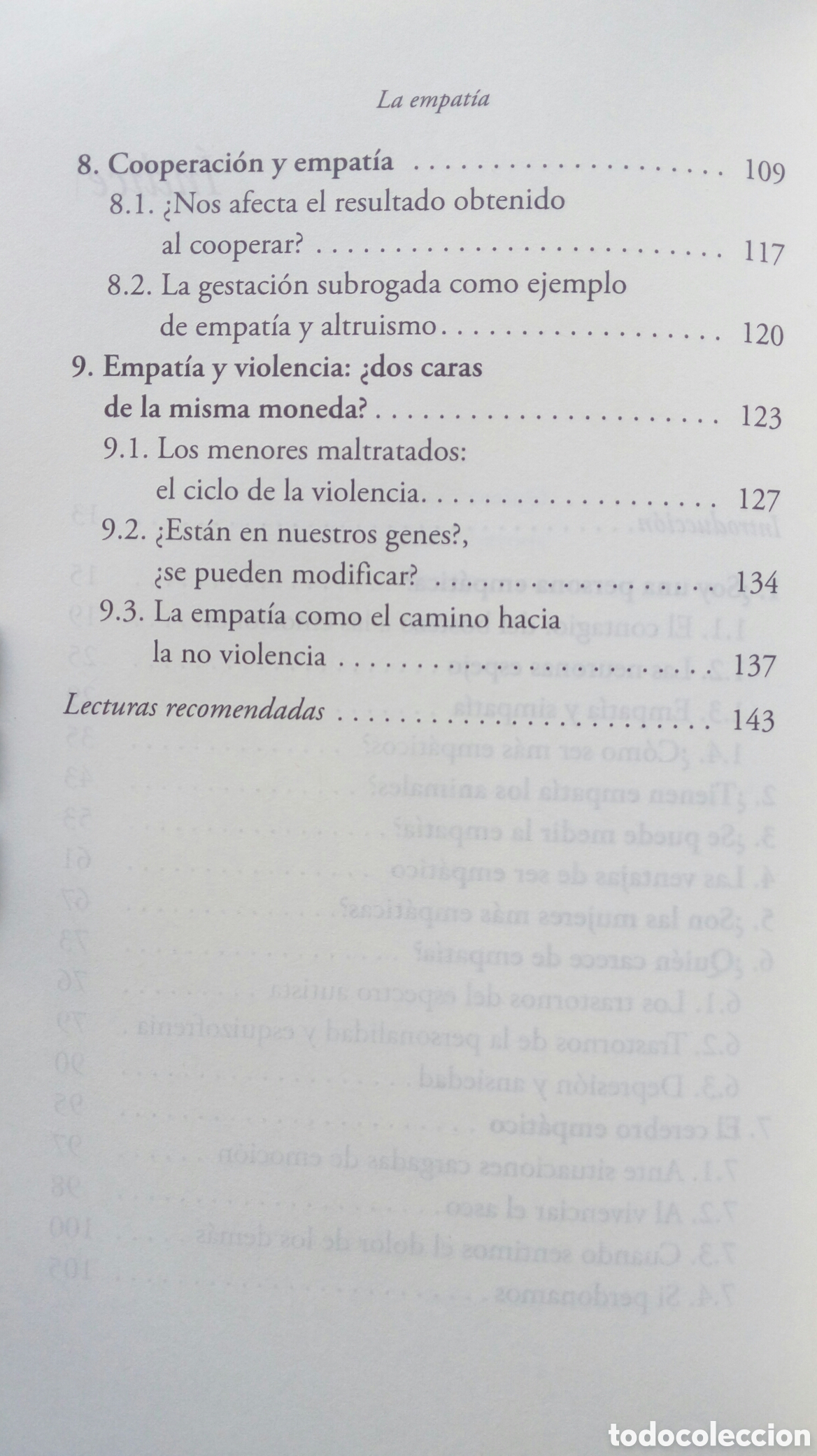 Libros de segunda mano: La empat&iacute;a. Luis Moya Albiol. - Foto 5