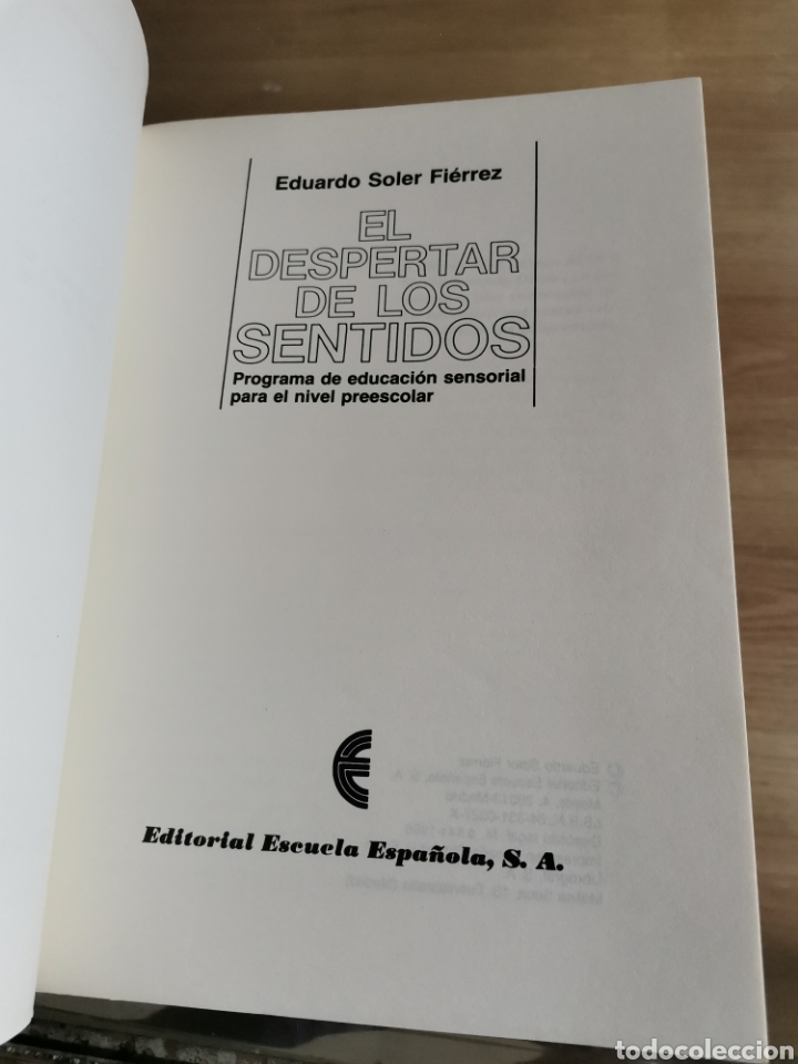 Libros de segunda mano: 2.2 el despertar de los sentidos. Eduardo Soler Fi&eacute;rrez. - Foto 2