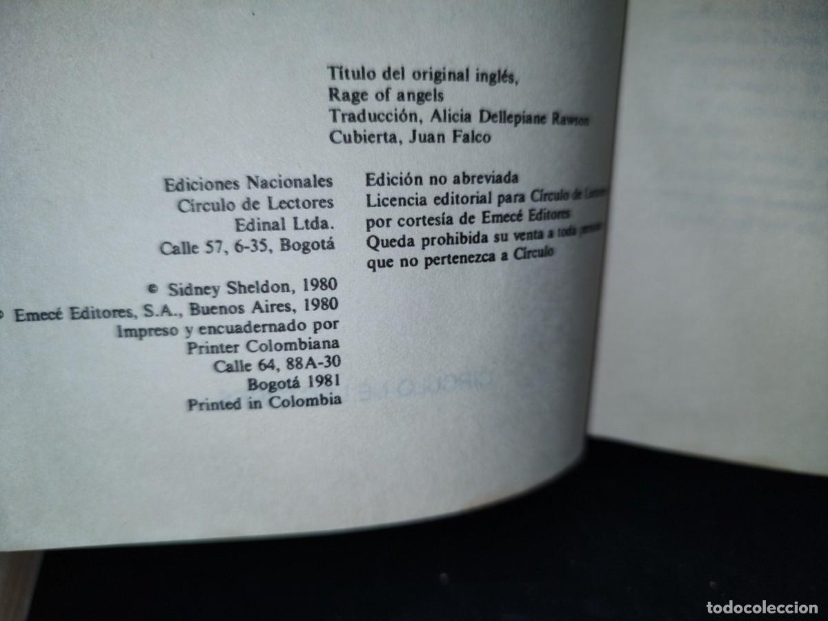 Libros de segunda mano: 48- VENGANZA DE &Aacute;NGELES - SIDNEY SHELDON - Foto 5