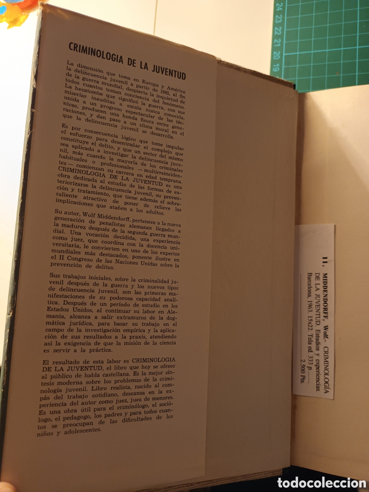 Libros de segunda mano: CRIMINOLOGIA DE LA JUVENTUD - Foto 3