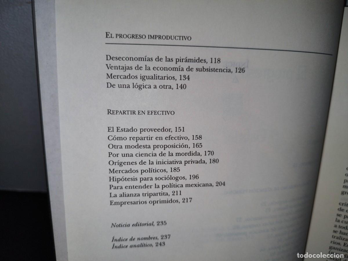 Libros de segunda mano: 48- EL PROGRESO IMPRODUCTIVO - GABRIEL ZAID - 1999 - Foto 5