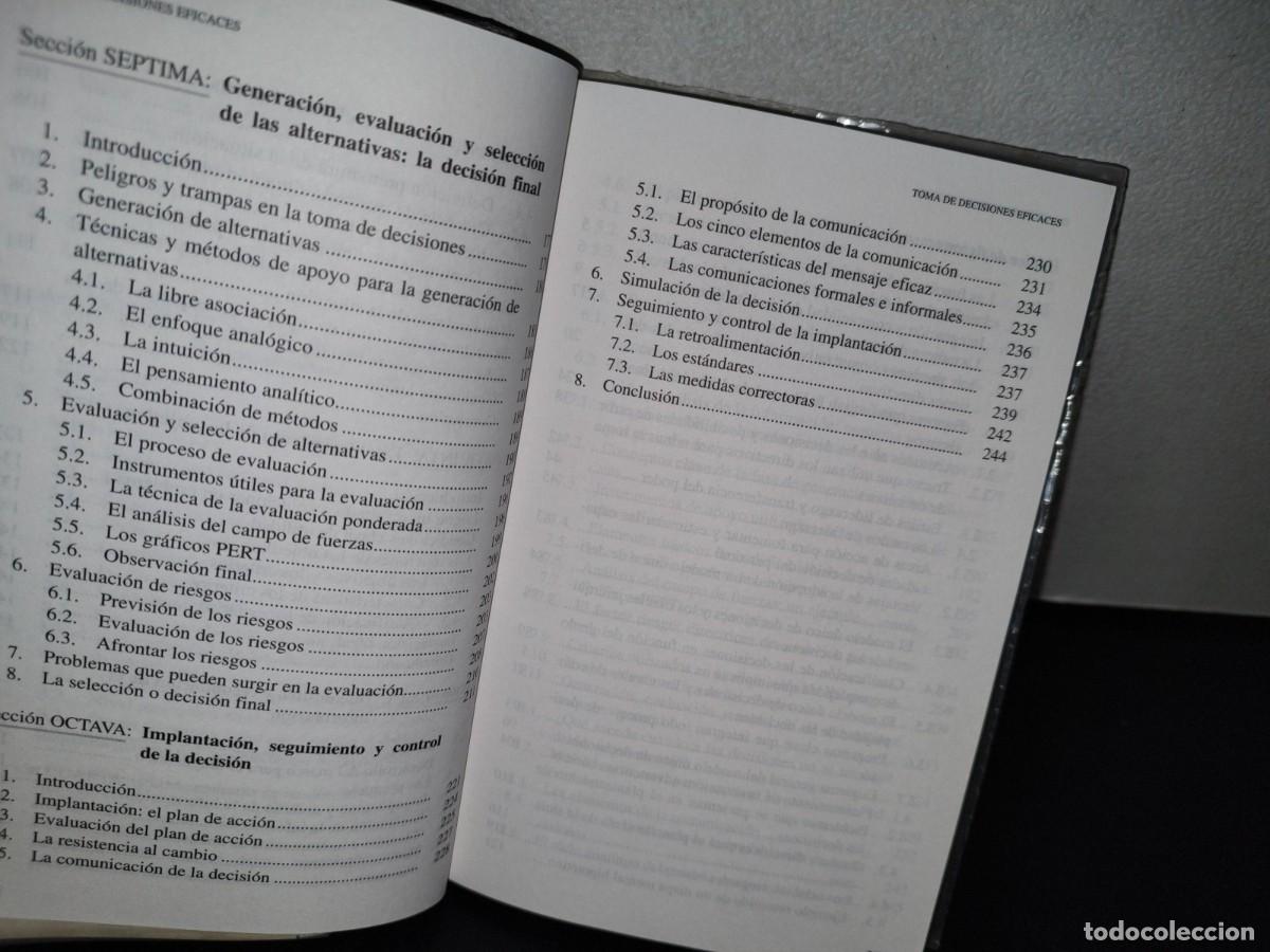 Libros de segunda mano: 48- TOMA DE DECISIONES EFICACES - D&Iacute;AZ DE SANTOS - Foto 6